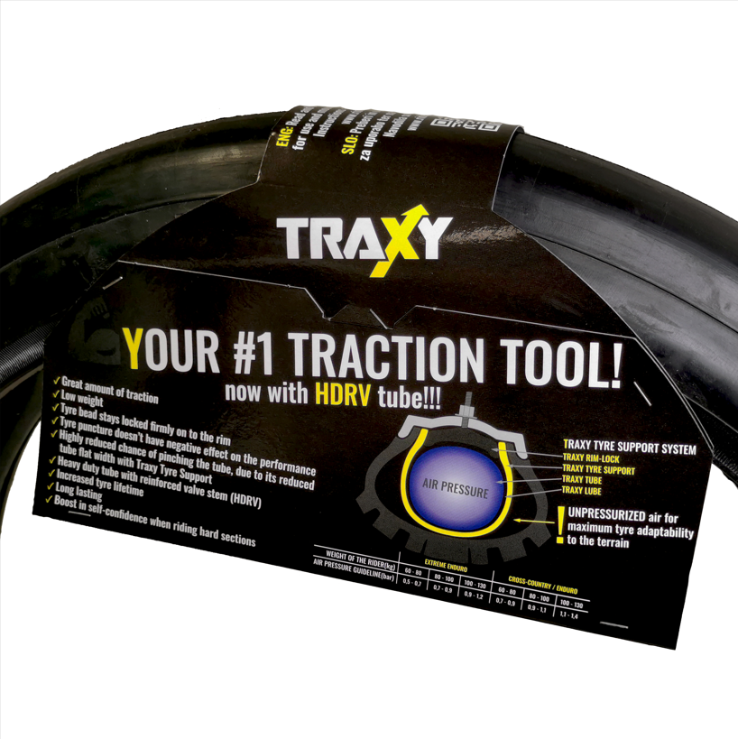 TRAXY TYRE SUPPORT SYSTEM 18-02 (TYRE SUPPORT, HDRV TUBE, RIM LOCK, LUBE 100g)