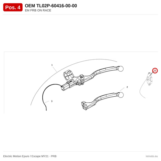EM FRB ON RACE – Electric Motion Epure / Escape MY21 exploded view, prb, pos. 4