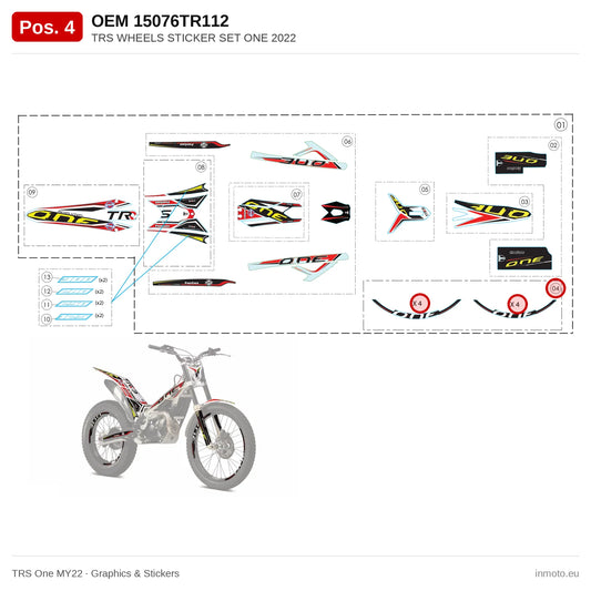 TRS WHEELS STICKER SET ONE 2022 – TRS One MY22 exploded view, graphics & stickers, pos. 4