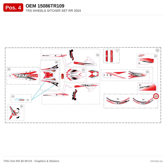 TRS WHEELS SITCKER SET RR 2024 – TRS One RR 80 MY24 exploded view, graphics & stickers, pos. 4